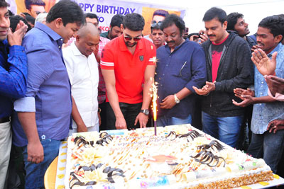 Bellamkonda Sai Srinivas birthday celebrations Stills